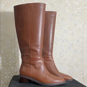 Easy Spirit Tan Leather Heeled Boots